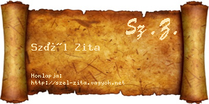 Szél Zita névjegykártya